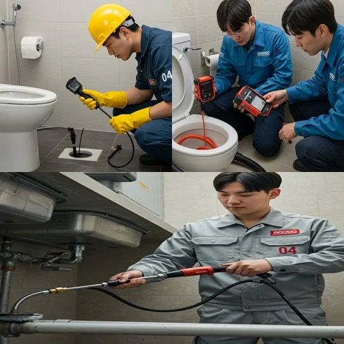 고강동 하수구 뚫음 배관 깔끔하게