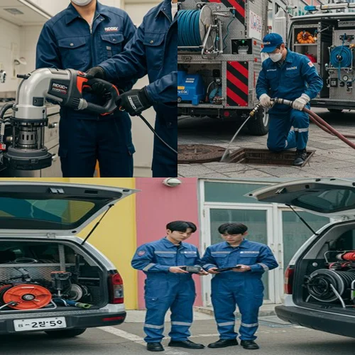 약대동 하수구 뚫는 업체, 빌라 반지하 역류... 끔찍!