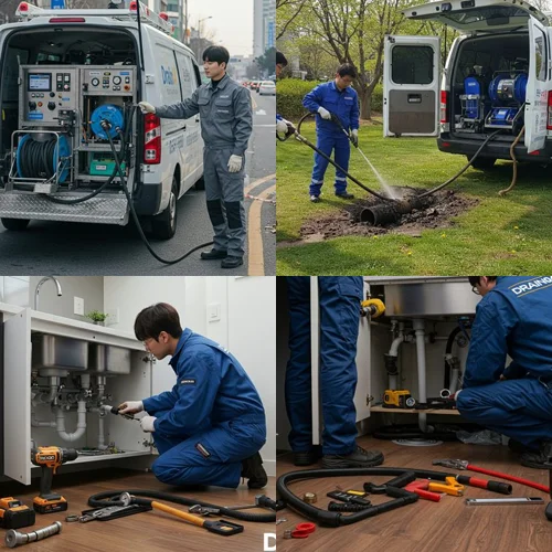 원미구 싱크대 하수구 막힘 배관 청소
