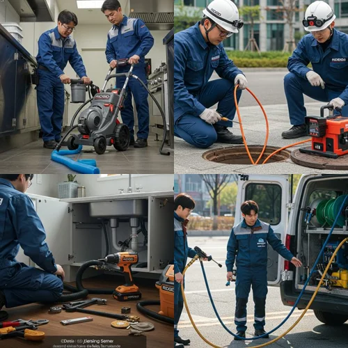 원미구 약대동 싱크대 막힘 배수구 막힘 뚫음