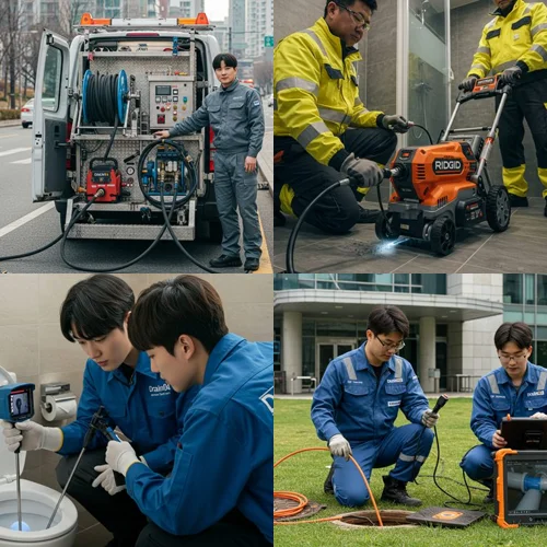 원미구 약대동 싱크대 막힘 배수구 막힘 뚫음
