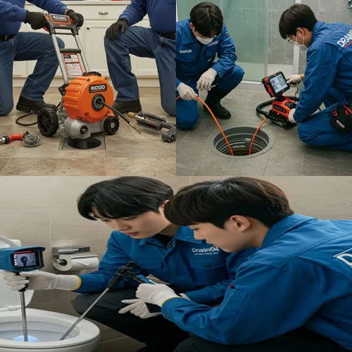 소사구 하수구 뚫음 하수도 번 막히고 결국 전화