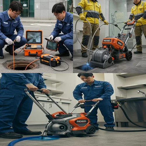 공장 식당 배관 부천 내동 하수구 뚫음 하수도