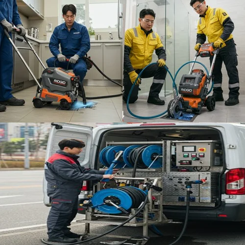 여월동 싱크대 하수구 막힘 기름 슬러지