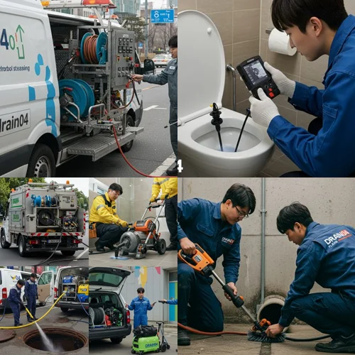 부천시 싱크대 하수구 막힘, 기름때가 돌덩이처럼 굳었네요