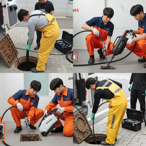 빌라 주차장 맨홀 역류, 계수동 하수구 막힘 업체가 해결