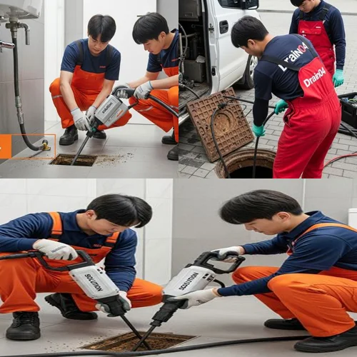 범박동 변기 막힘 수리, 아파트 상가 식당