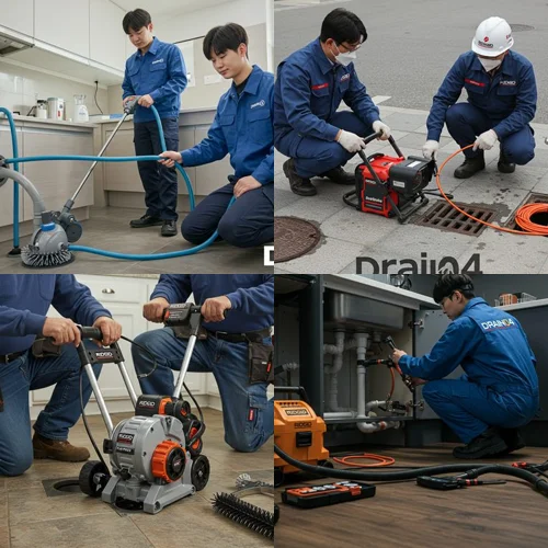 작동 싱크대 막힘 배수구, 전원주택 카페 막힘
