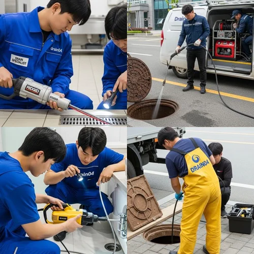 괴안동 하수구 업체 오수관, 역곡역 근처 빌라 1층