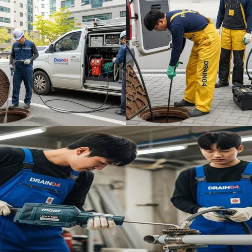 빌라 주차장 맨홀 역류, 계수동 싱크대 하수구 막힘