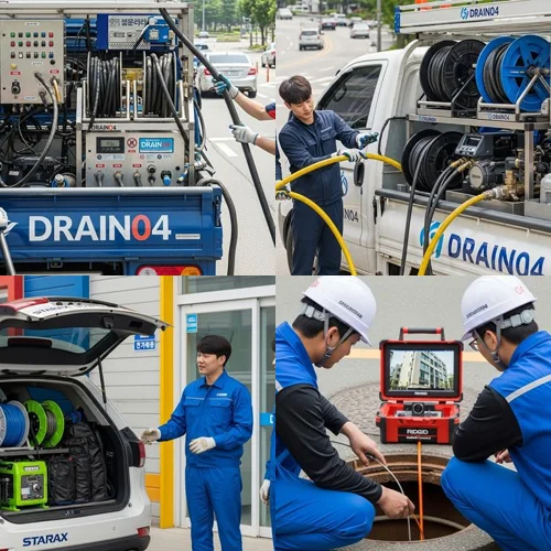 부천 상동 싱크대 막힘 배수구, 아파트 1층 역류... 드디어!