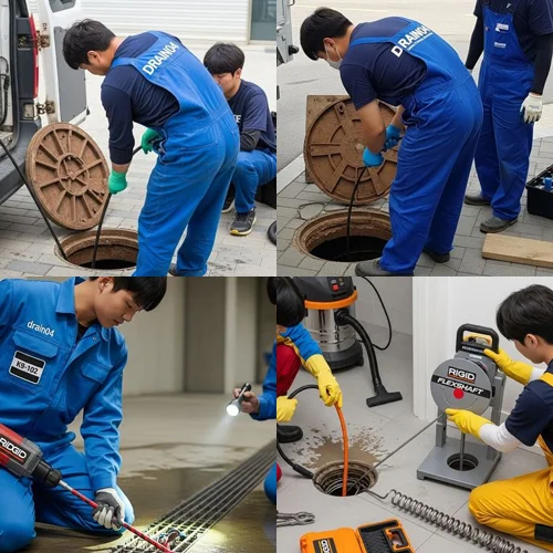 부천 상동 싱크대 막힘 배수구, 아파트 1층 역류... 드디어!