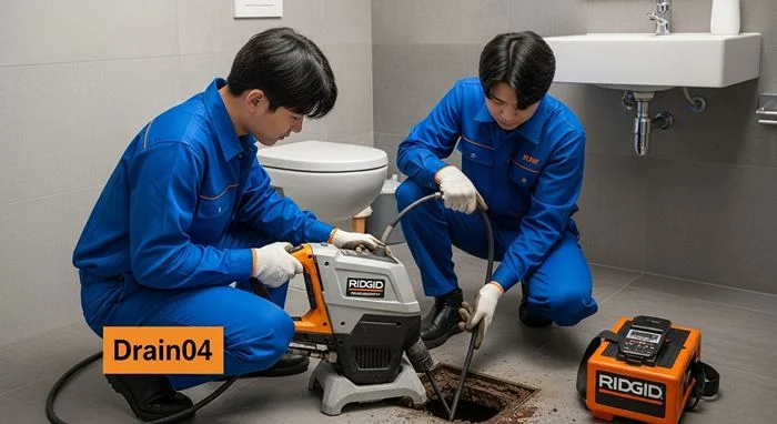 빌라 주차장 트랜치 막힘, 소사구 하수도 배수구 막힘