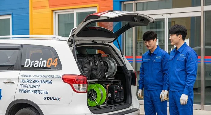 부천시 배수구 막힘 뚫음 정밀세척