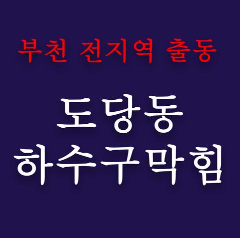도당동 하수구막힘