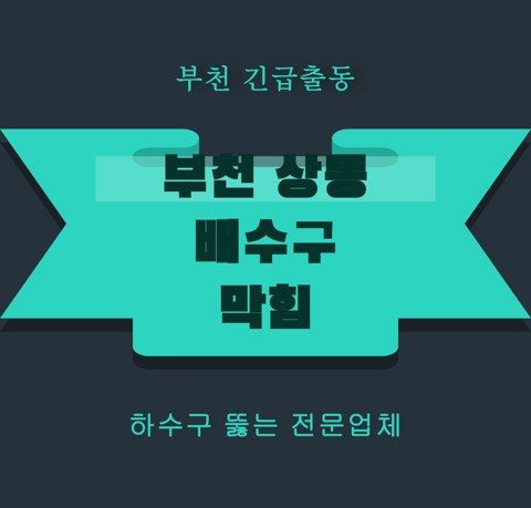 부천 상동 배수구 막힘 5782