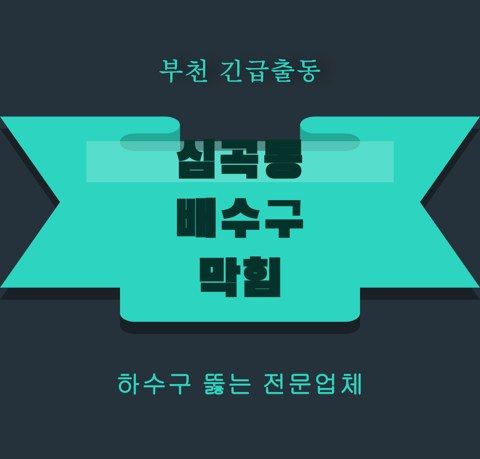 심곡동 배수구 막힘 5762