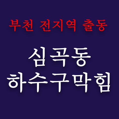 심곡동 하수구막힘