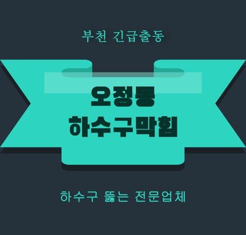 오정동 하수구막힘 5801
