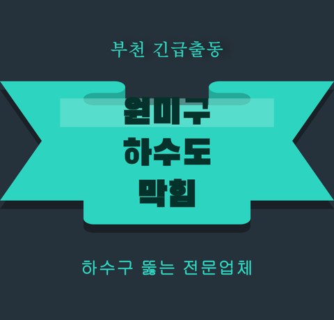 원미구 하수도 막힘 5148