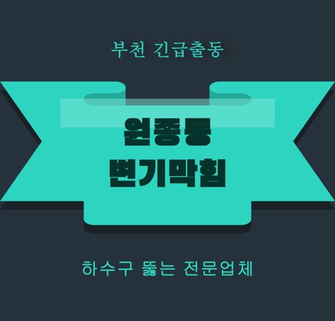 원종동 변기막힘 5203