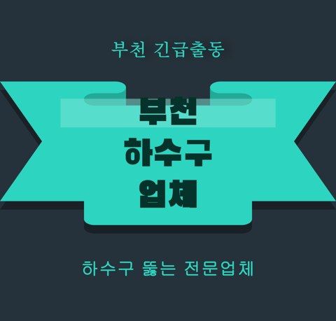 부천 하수구 업체 5871