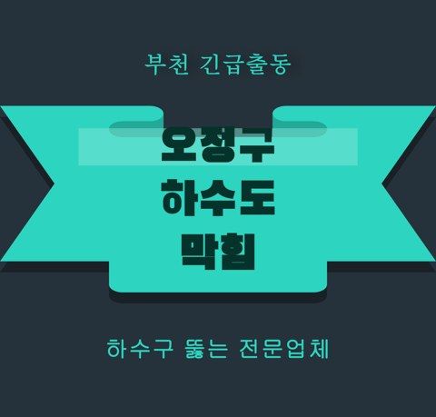 오정구 하수도 막힘 5961