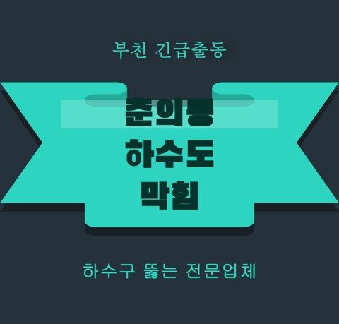 춘의동 하수도 막힘 5904